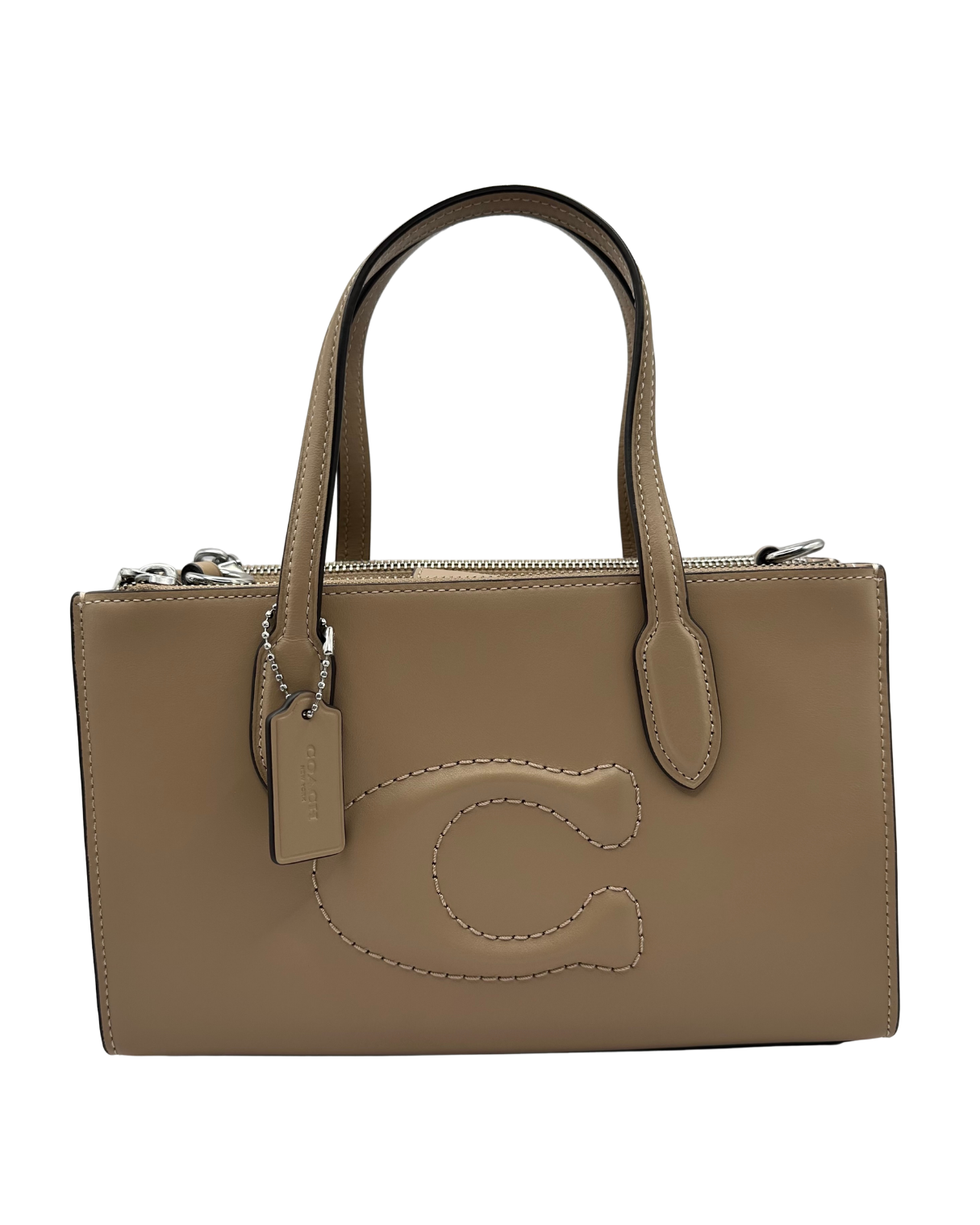 NINA SMALL TOTE WITH DEBOSSED SCULPTED C