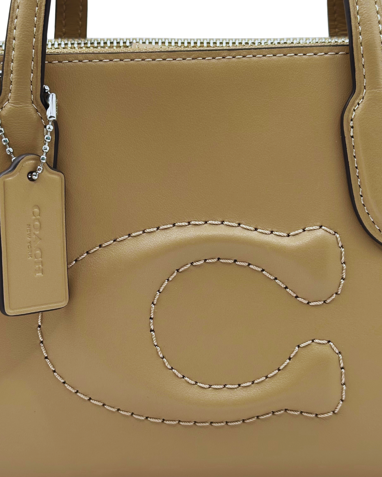 NINA SMALL TOTE WITH DEBOSSED SCULPTED C