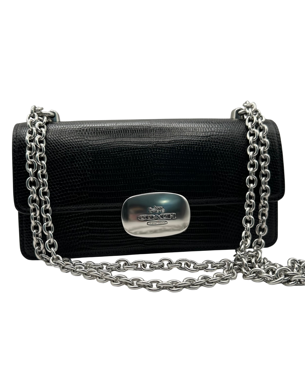 ELIZA FLAP CROSSBODY IN LIZARD-EMBOSSED
