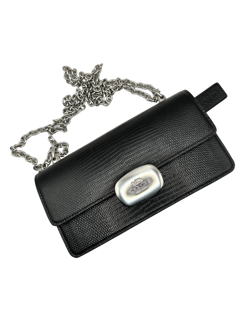 ELIZA FLAP CROSSBODY IN LIZARD-EMBOSSED