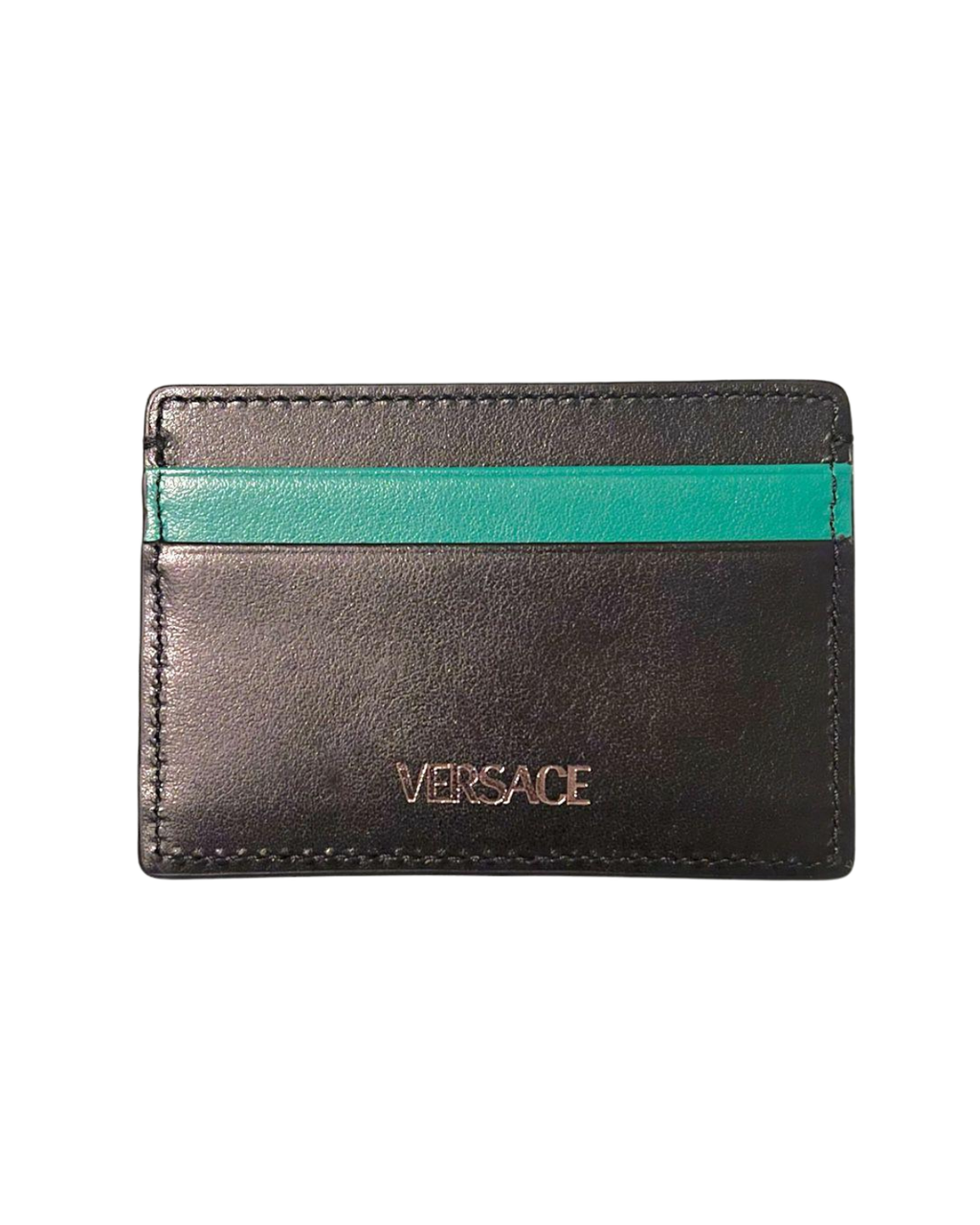 VERSACE | MEDUSA CARD HOLDER BLACK/GREEN