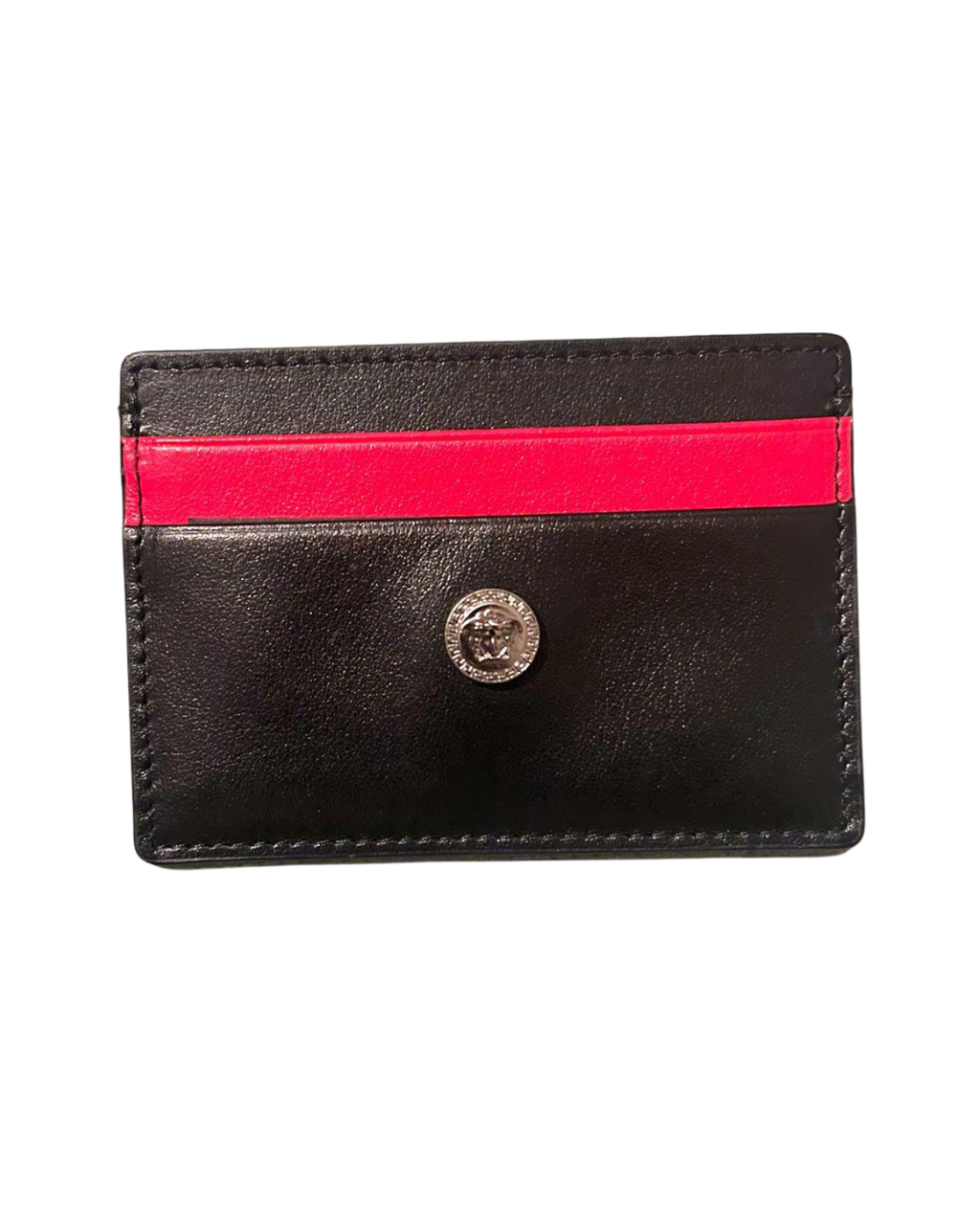 VERSACE | MEDUSA CARD HOLDER BLACK/RED
