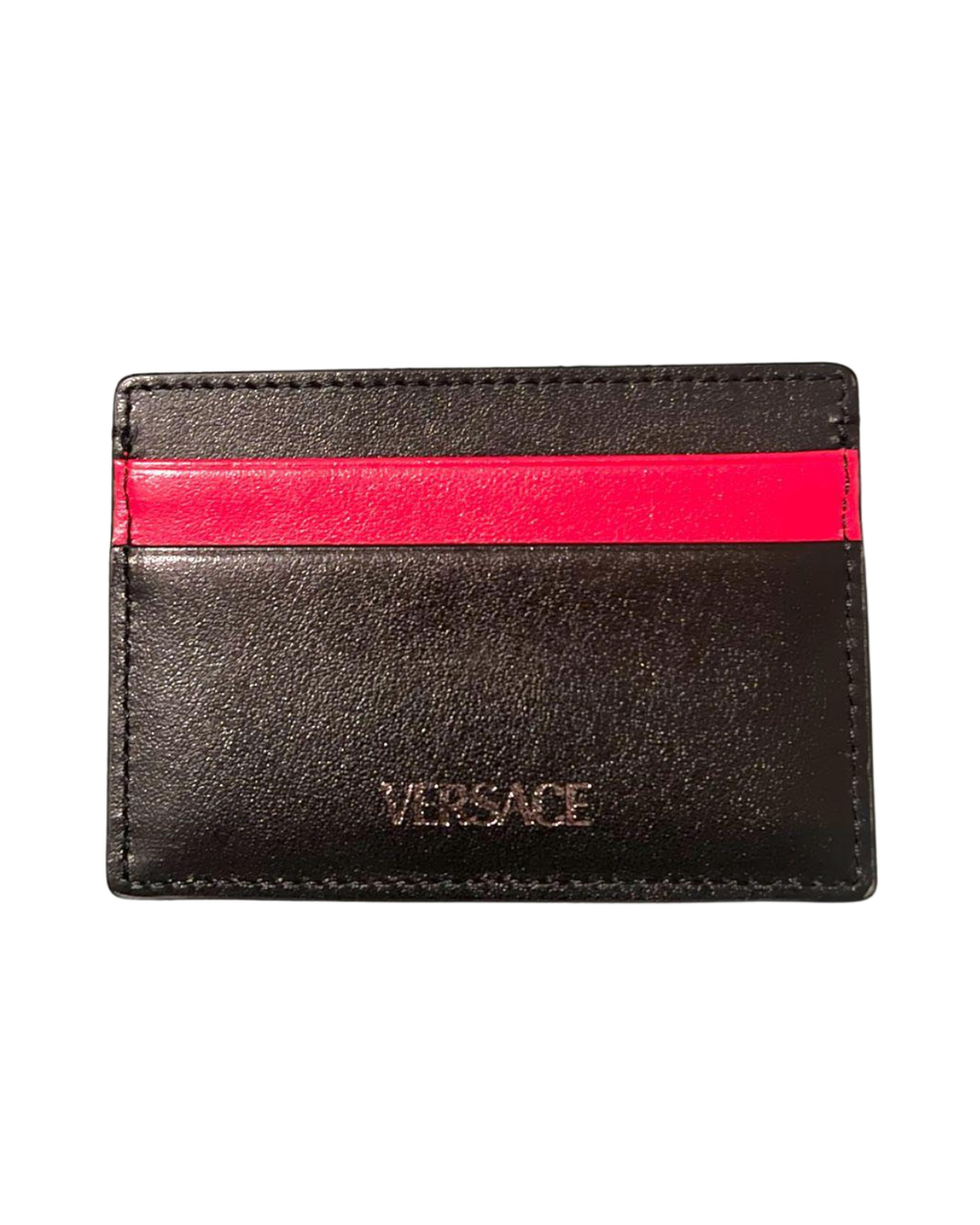 VERSACE | MEDUSA CARD HOLDER BLACK/RED