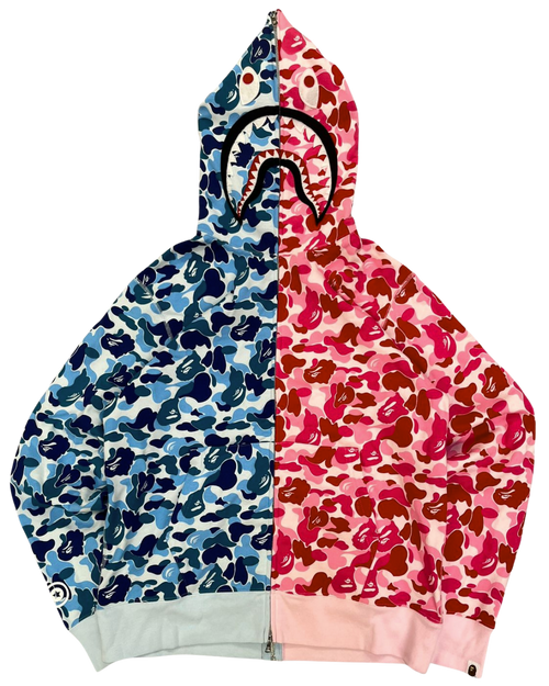 A BATHING APE | ABC CAMO SEPARATE SHARK FULL ZIP HOODIE