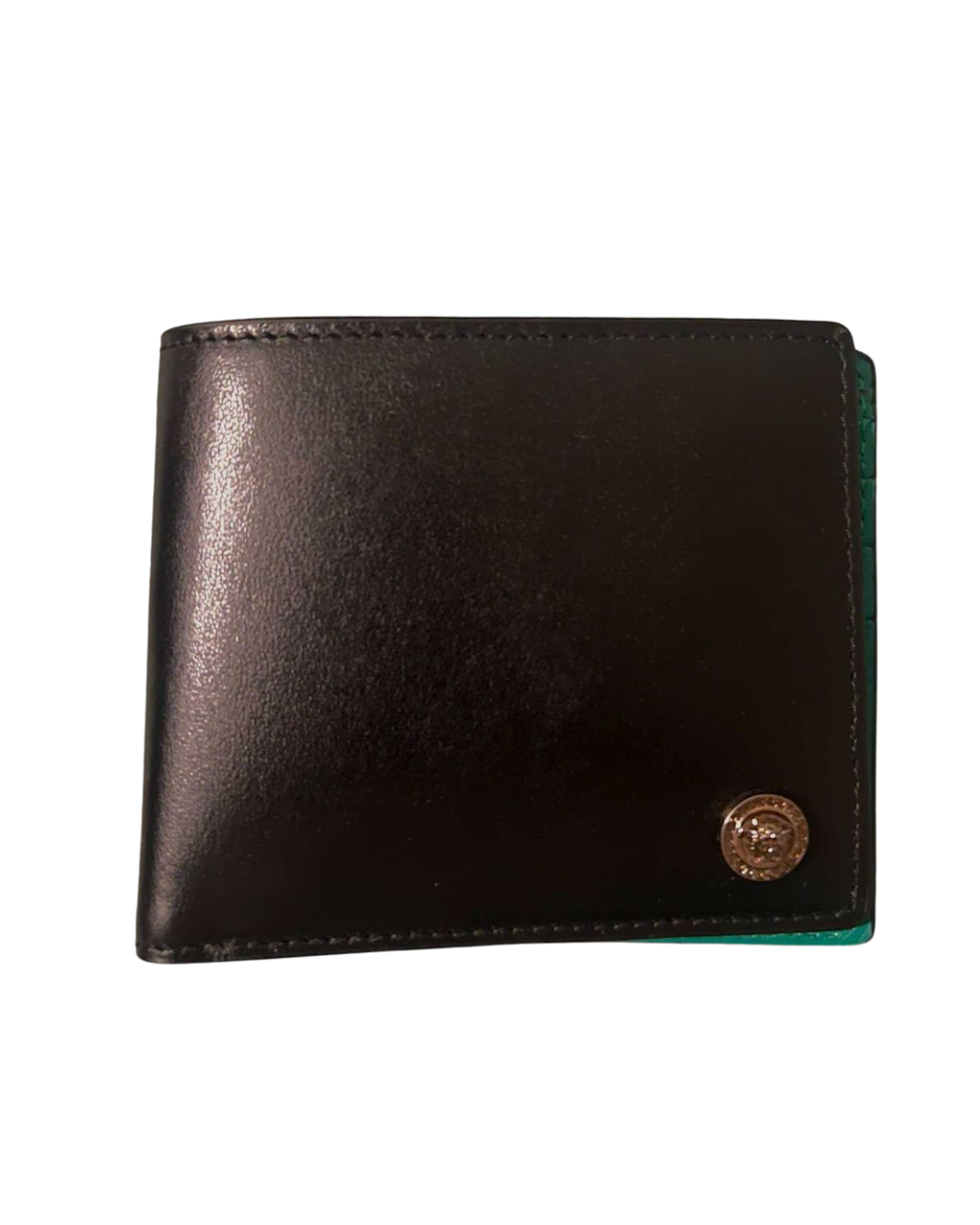 VERSACE | MEDUSA WALLET BLACK/GREEN