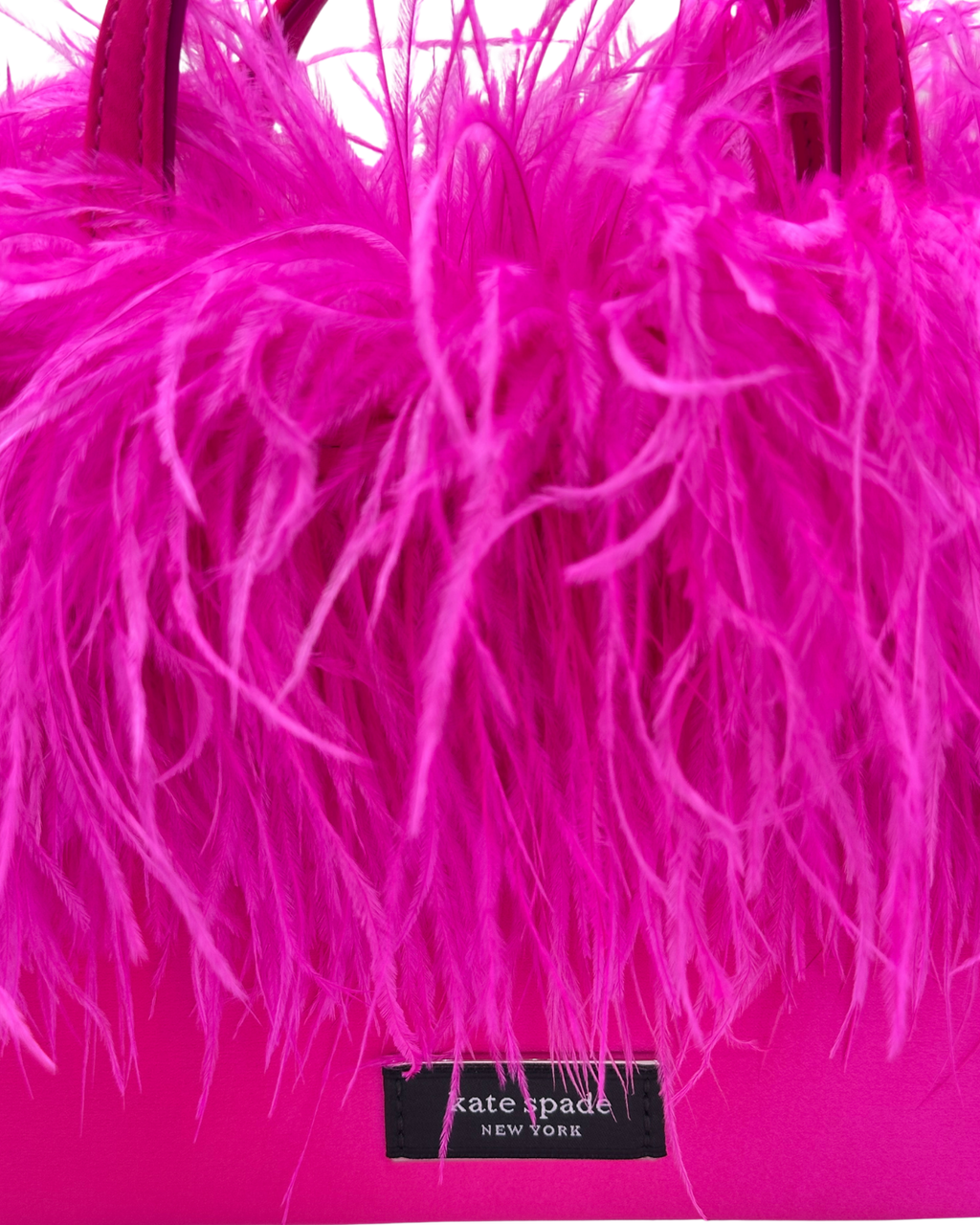 SAM ICON FEATHER EMBELLISHED SATIN MINI