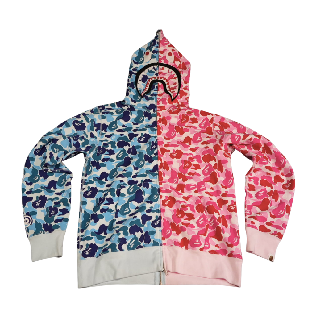 A BATHING APE | ABC CAMO SEPARATE SHARK FULL ZIP HOODIE