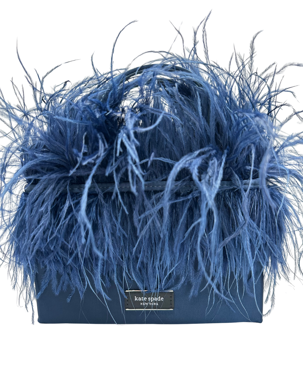 SAM ICON FEATHER EMBELLISHED SATIN MINI