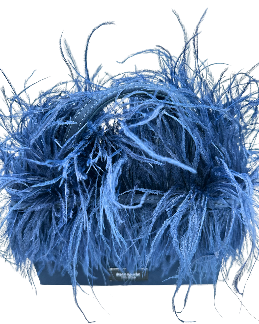 SAM ICON FEATHER EMBELLISHED SATIN MINI