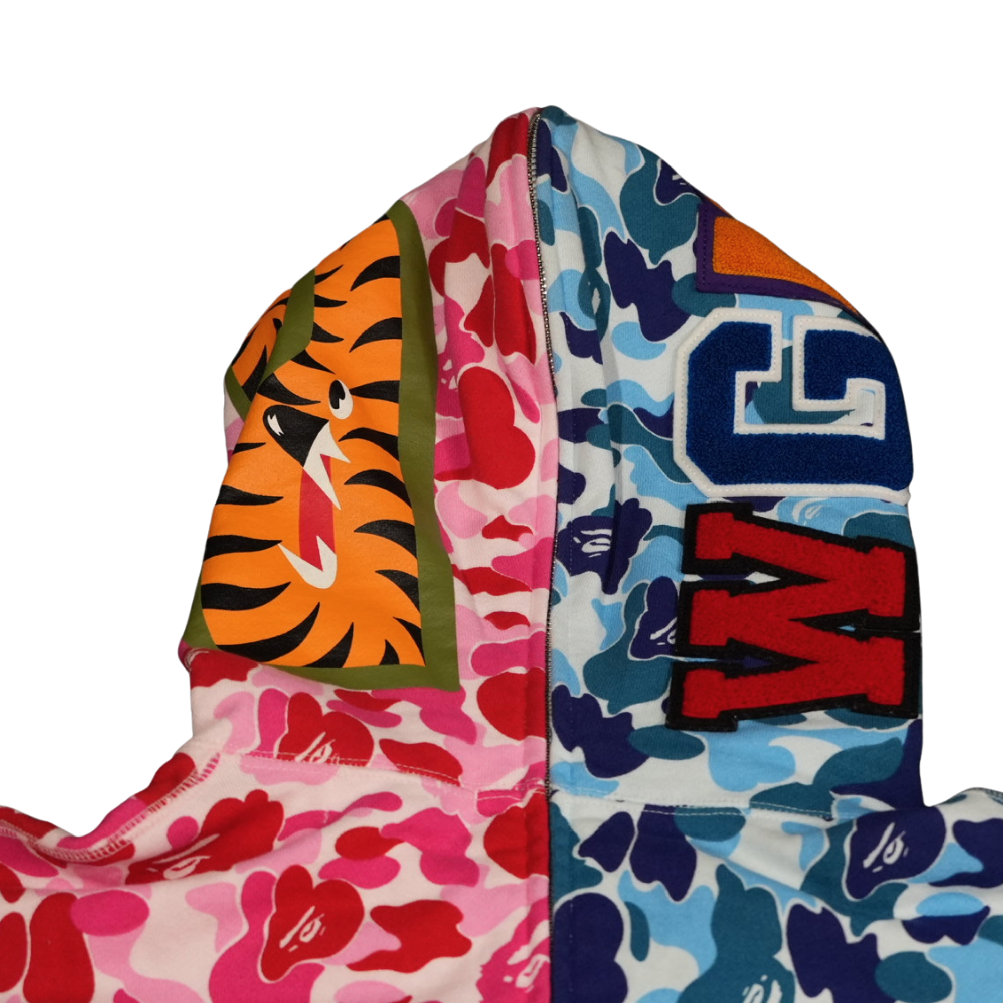 A BATHING APE | ABC CAMO SEPARATE SHARK FULL ZIP HOODIE
