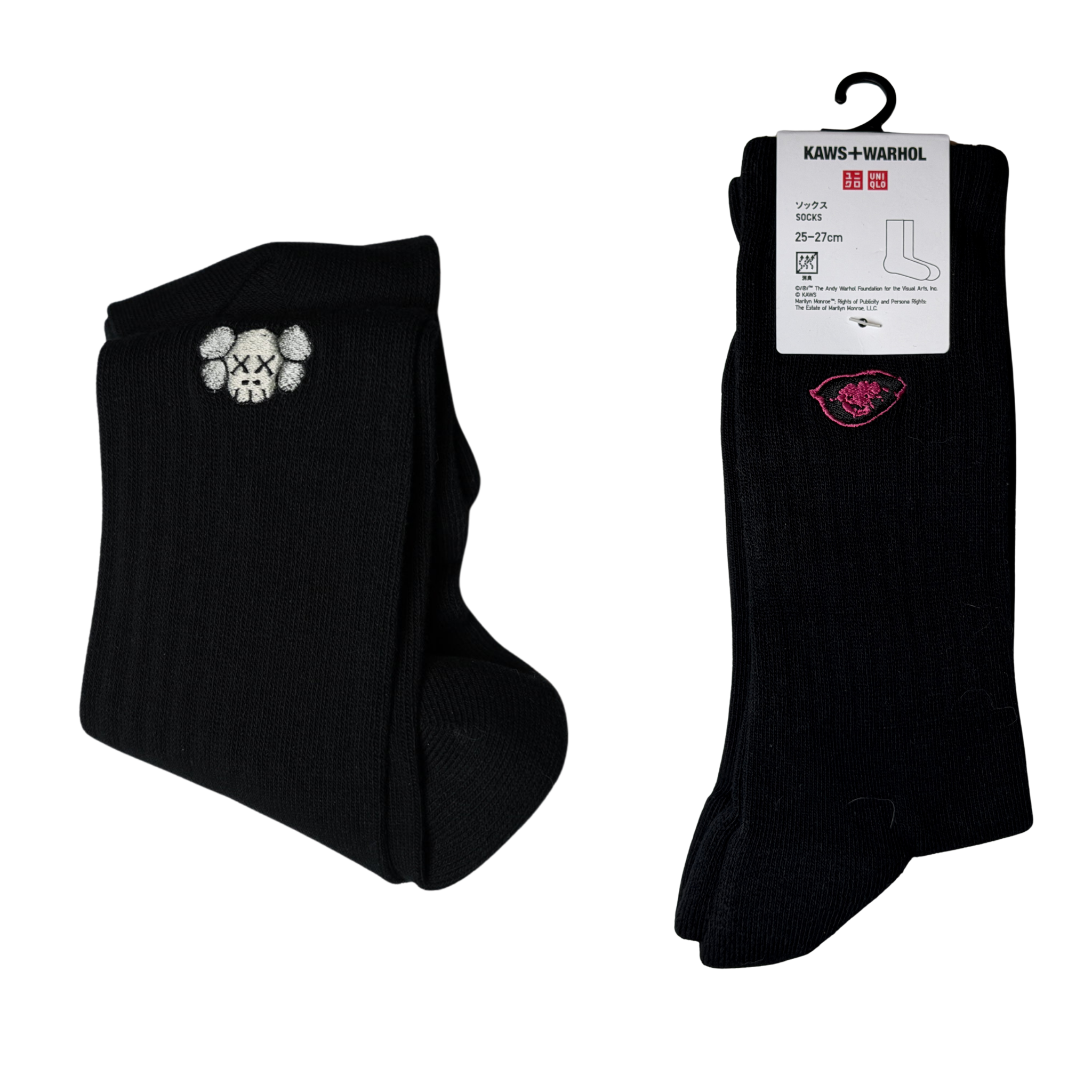 KAWS X UNIQLO X ANDY WARHOL SOCKS