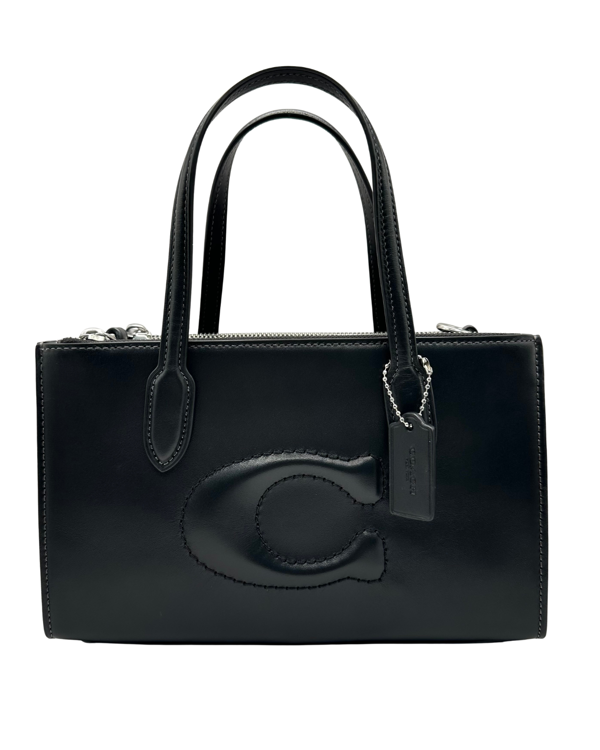 NINA SMALL TOTE WITH DEBOSSED SCULPTED C