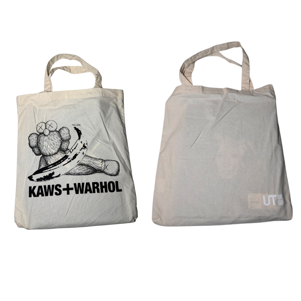 KAWS X UNIQLO X ANDY WARHOL TOTE BAG