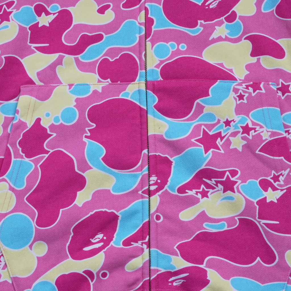 A BATHING APE | STA CAMO SHARK FULL ZIP HOODIE