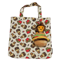 BABY MILO Plush Doll Burger Recycle Tote Bag