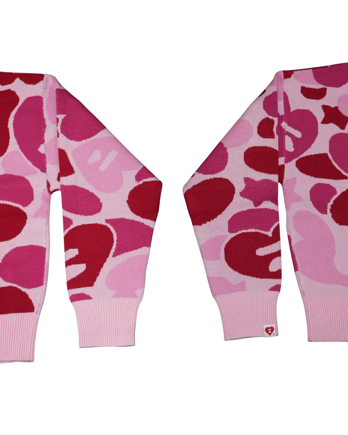 APEE | CAMO MONOGRAM BIRDSEYE JACQUARD SWEATER