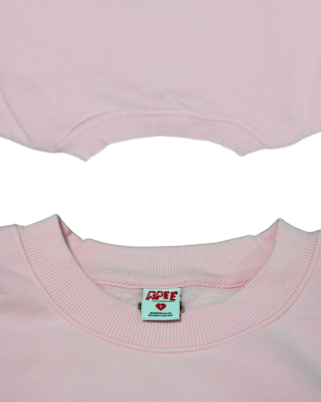 APEE | ROUND CAMO HEART PRINT SWEAT SHIRT