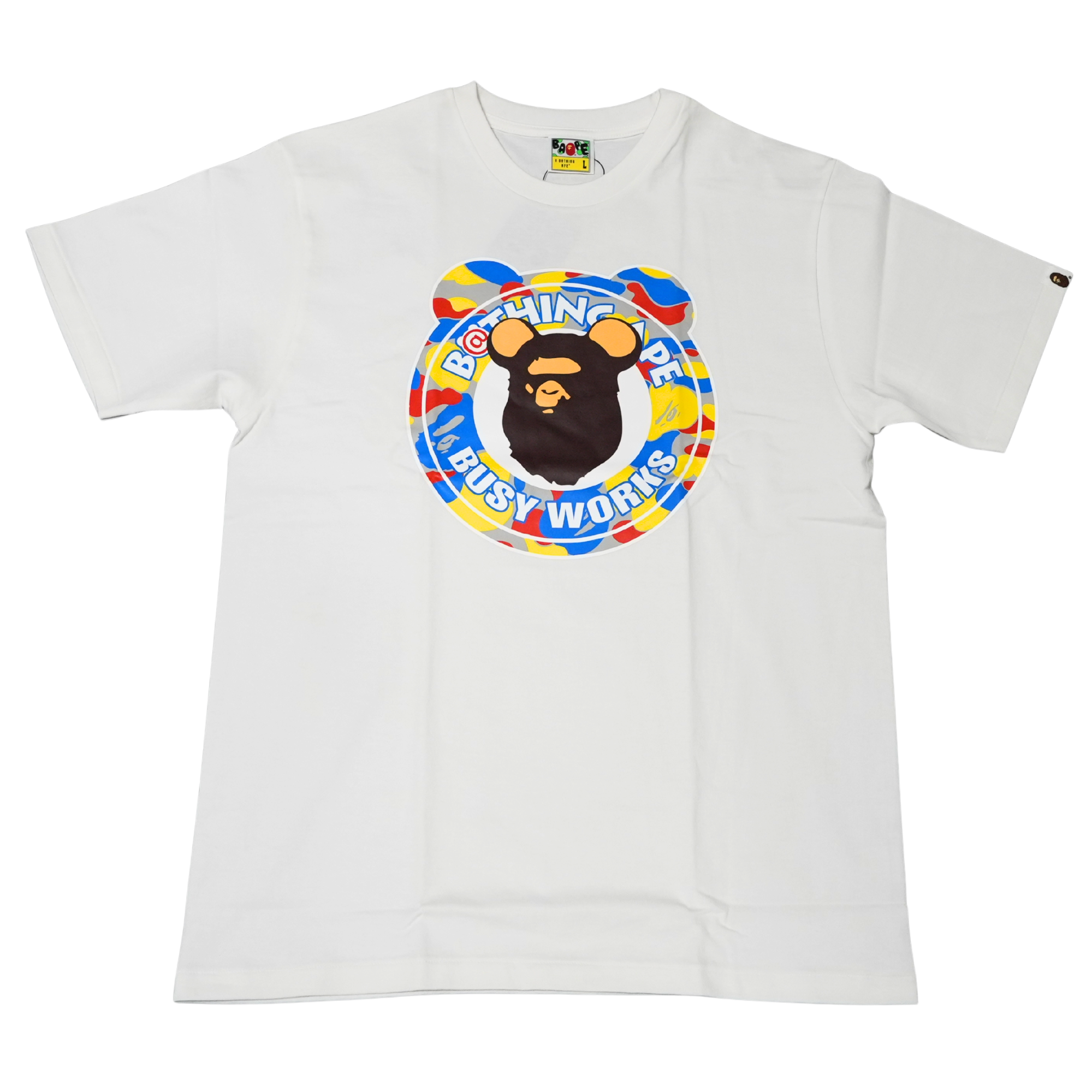 TEE BAPE X BE@RBRICKS BUSY WORKS