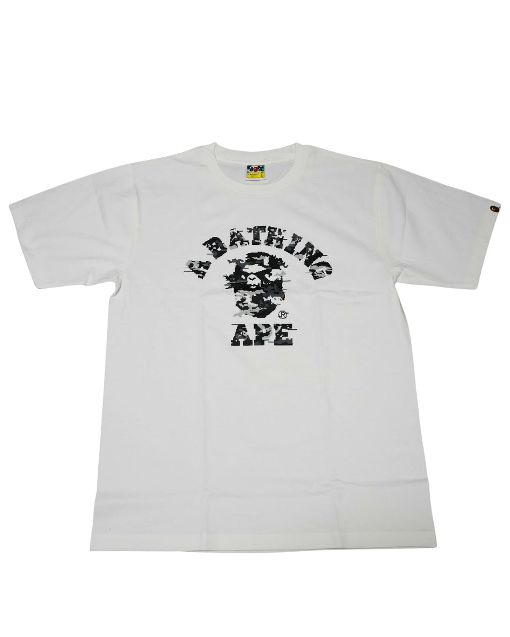A BATHING APE | MULTI PIXEL CAMO COLLEGE TEE