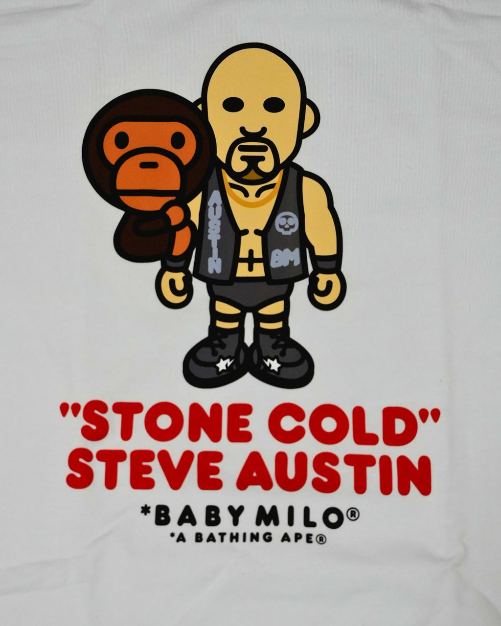 BAPE X WWE | Stone Cold Steve Austin Baby Milo Relaxed Fit Tee