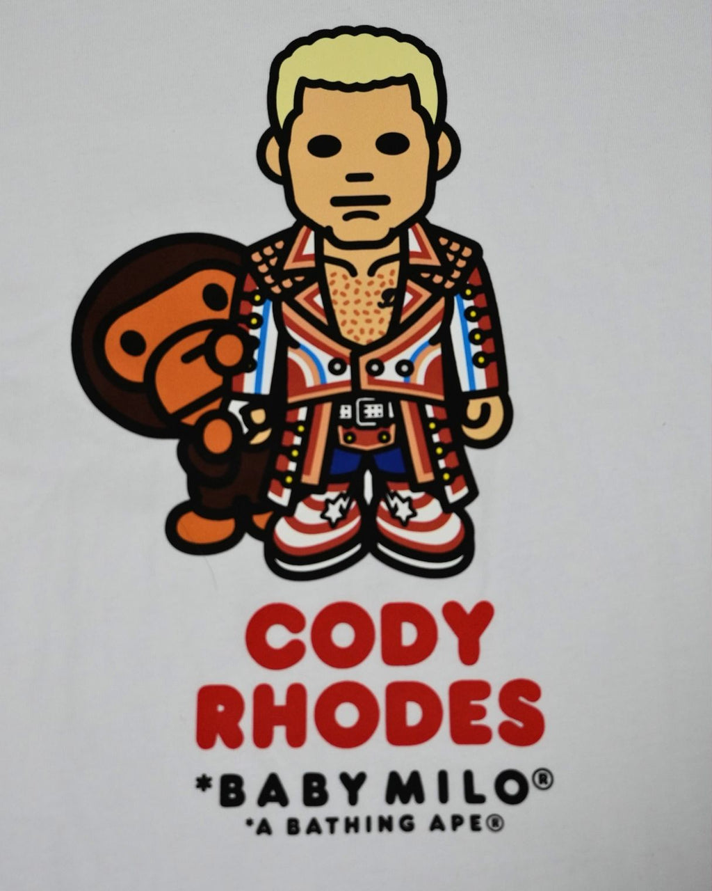 BAPE X WWE | Cody Rhodes Baby Milo Relaxed Fit Tee