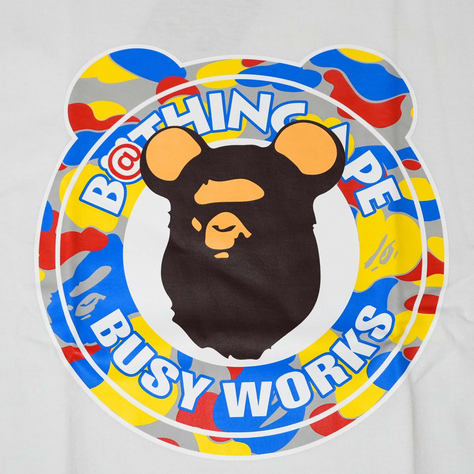 TEE BAPE X BE@RBRICKS BUSY WORKS