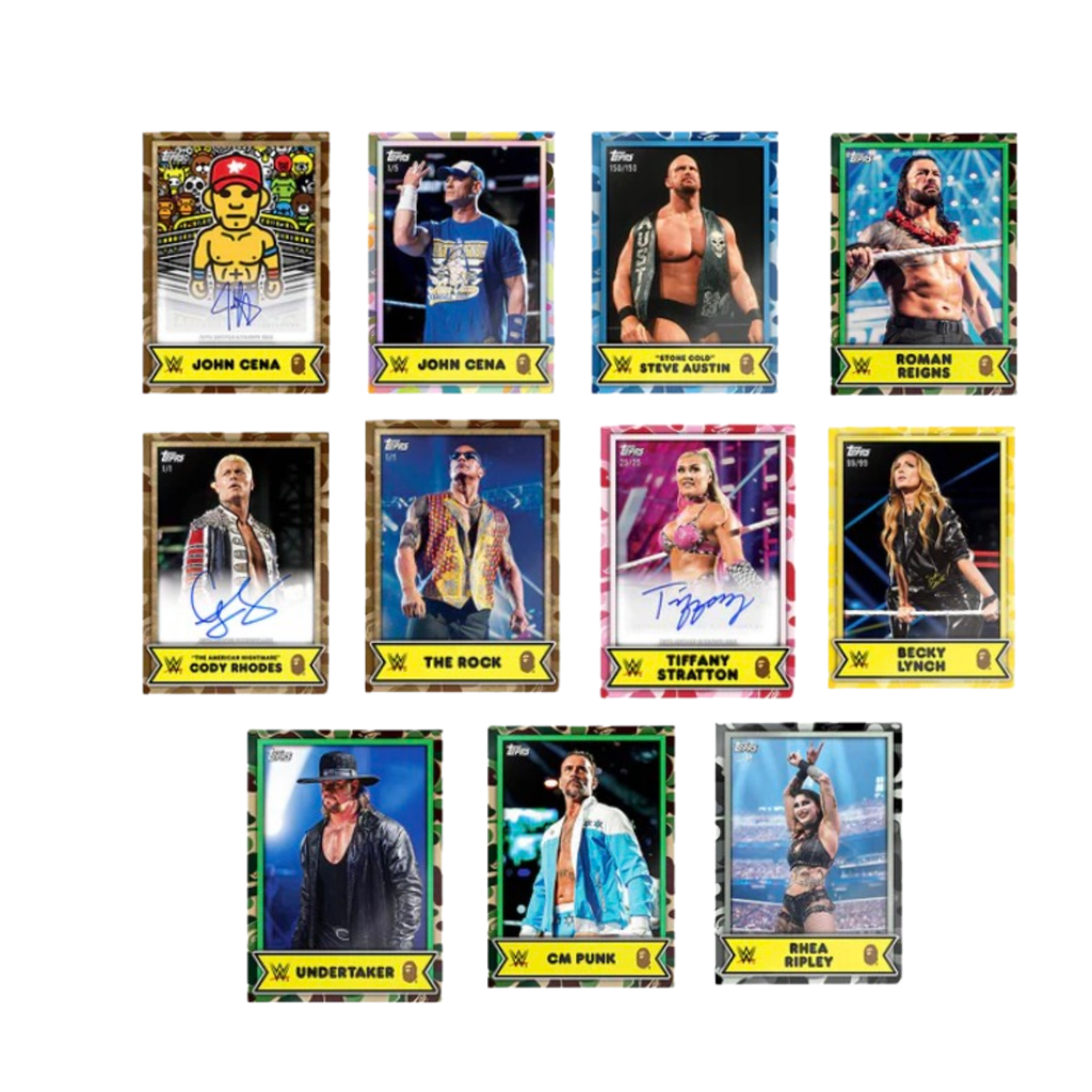 TRADING CARD BAPE X WWE