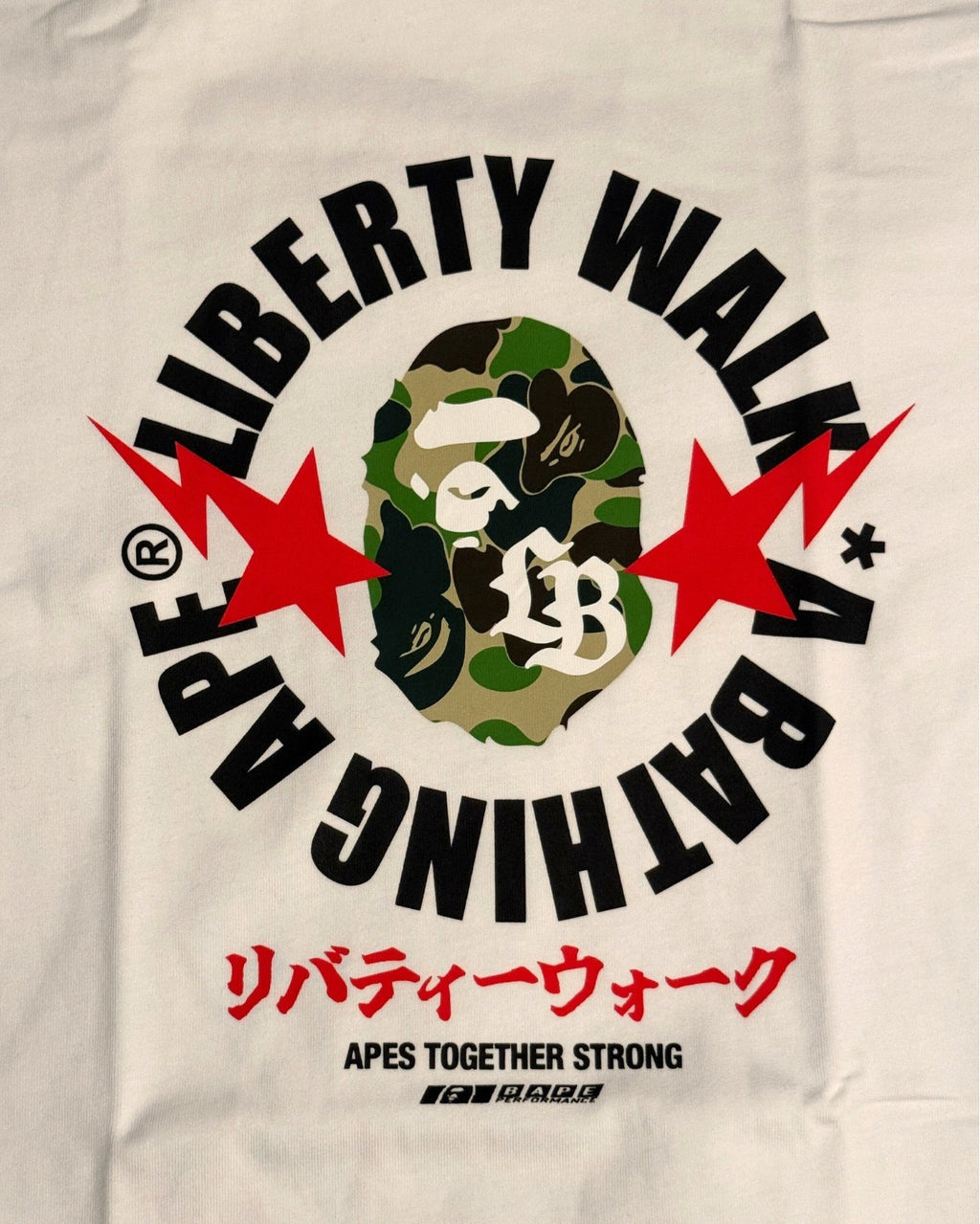 BAPE X LIBERTY WALK | ABC CAMO APE HEAD RELAXED FIT TEE